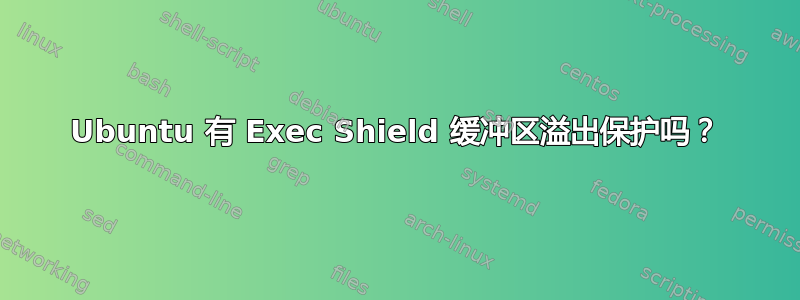 Ubuntu 有 Exec Shield 缓冲区溢出保护吗？