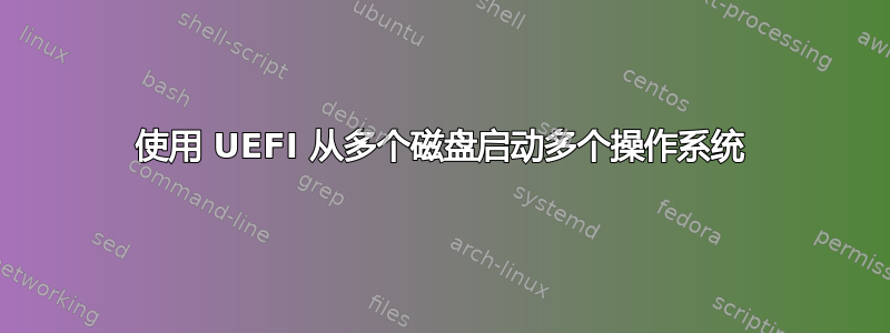 使用 UEFI 从多个磁盘启动多个操作系统