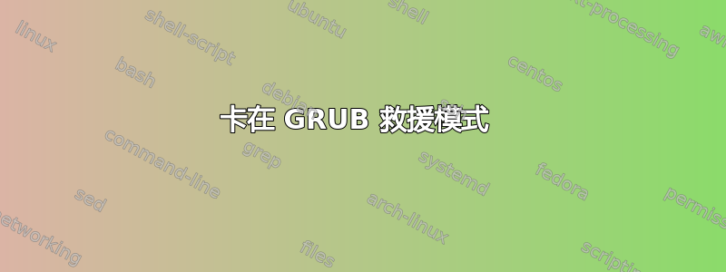 卡在 GRUB 救援模式 