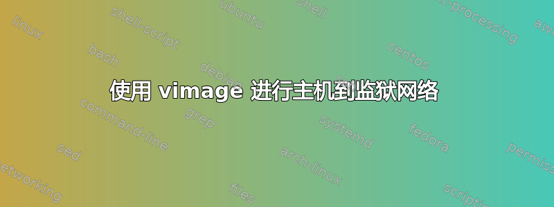 使用 vimage 进行主机到监狱网络