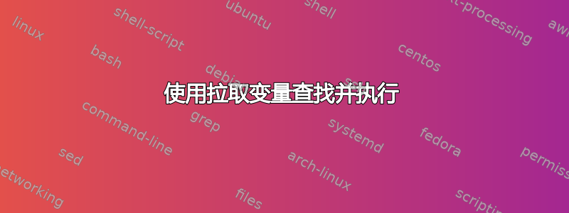 使用拉取变量查找并执行