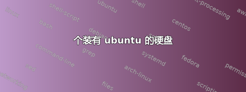 2 个装有 ubuntu 的硬盘