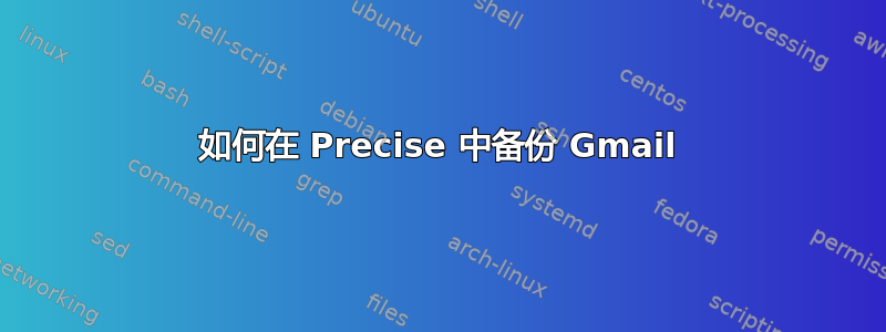 如何在 Precise 中备份 Gmail