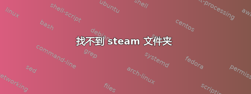 找不到 steam 文件夹