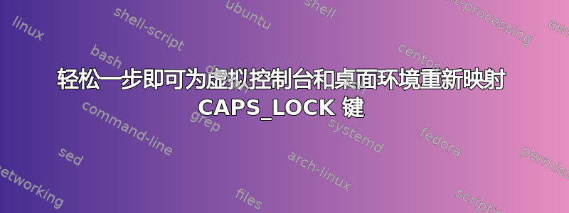 轻松一步即可为虚拟控制台和桌面环境重新映射 CAPS_LOCK 键