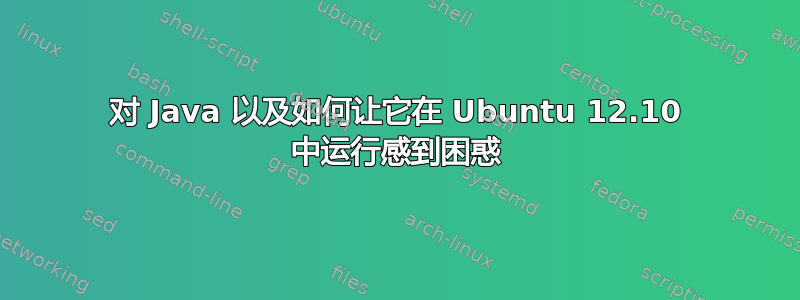 对 Java 以及如何让它在 Ubuntu 12.10 中运行感到困惑