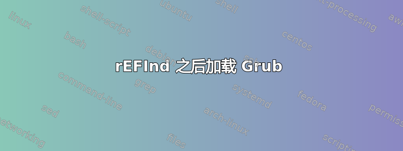 rEFInd 之后加载 Grub