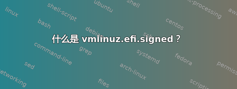 什么是 vmlinuz.efi.signed？