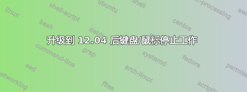 升级到 12.04 后键盘/鼠标停止工作