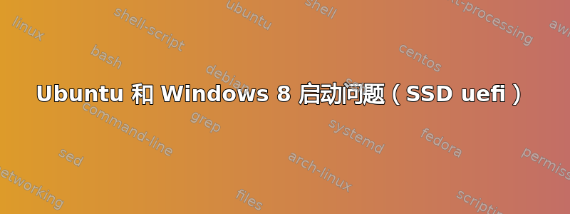 Ubuntu 和 Windows 8 启动问题（SSD uefi）