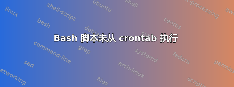 Bash 脚本未从 crontab 执行