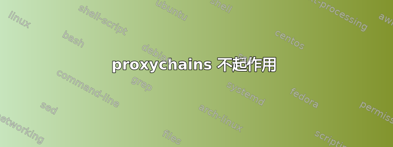 proxychains 不起作用