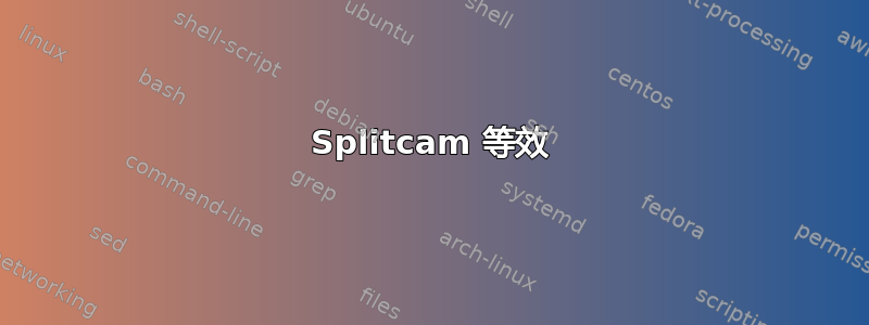 Splitcam 等效