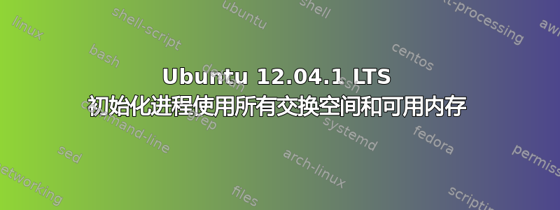 Ubuntu 12.04.1 LTS 初始化进程使用所有交换空间和可用内存