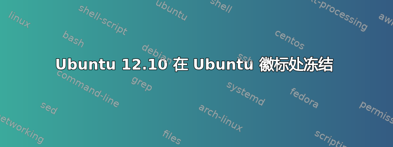 Ubuntu 12.10 在 Ubuntu 徽标处冻结