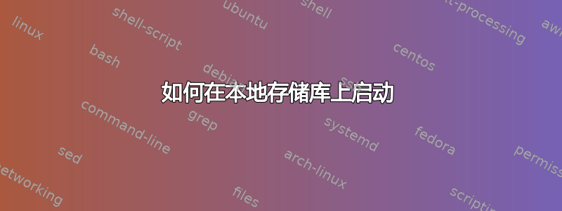 如何在本地存储库上启动