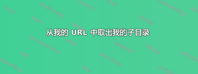 从我的 URL 中取出我的子目录