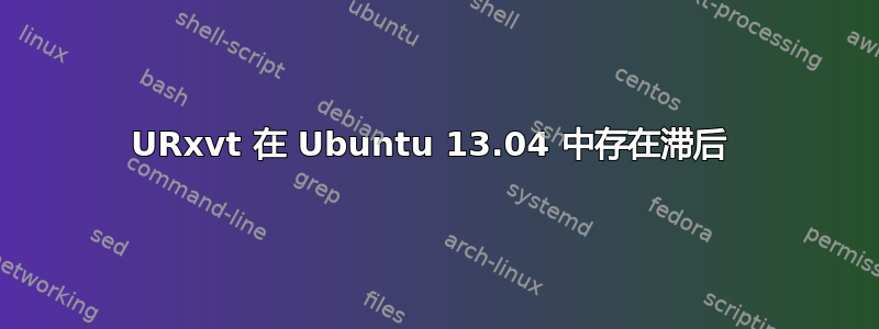 URxvt 在 Ubuntu 13.04 中存在滞后 