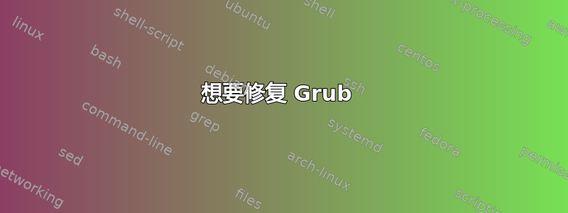 想要修复 Grub 