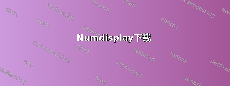 Numdisplay下载