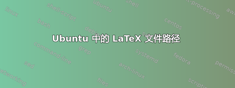 Ubuntu 中的 LaTeX 文件路径