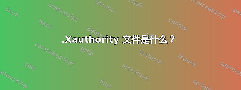 .Xauthority 文件是什么？