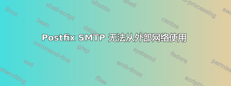 Postfix SMTP 无法从外部网络使用