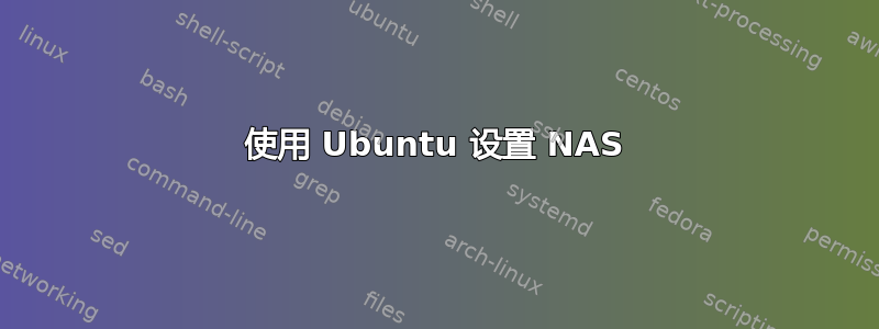 使用 Ubuntu 设置 NAS