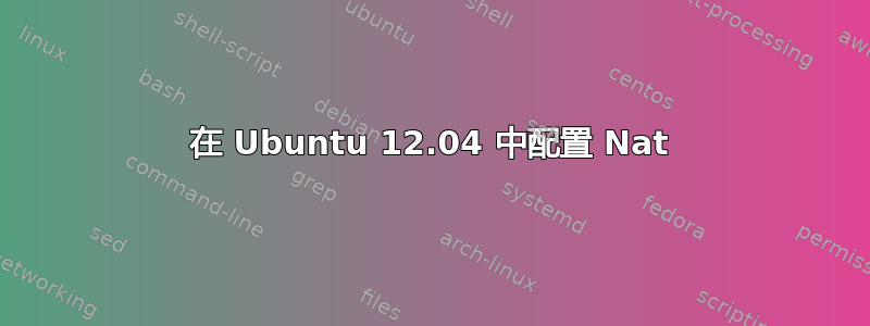 在 Ubuntu 12.04 中配置 Nat