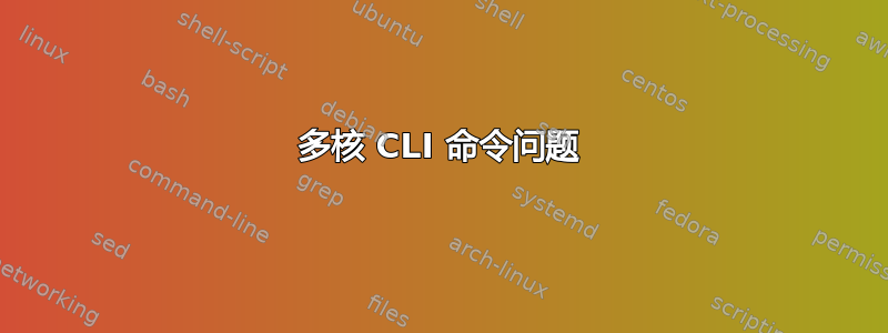 多核 CLI 命令问题