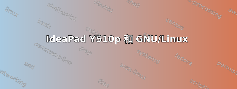 IdeaPad Y510p 和 GNU/Linux