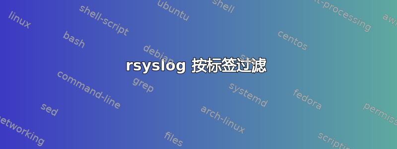 rsyslog 按标签过滤