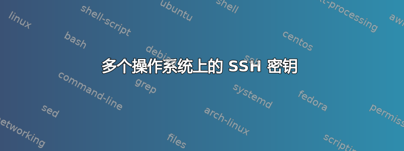 多个操作系统上的 SSH 密钥