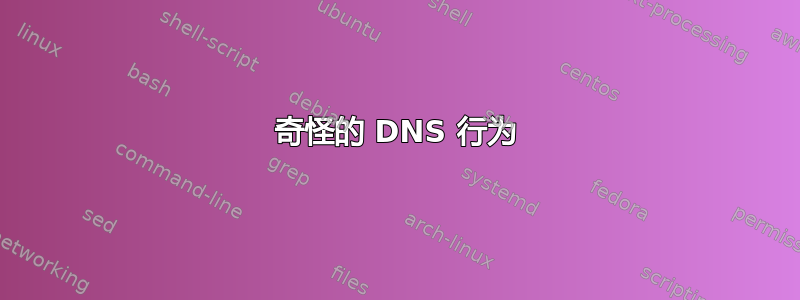 奇怪的 DNS 行为