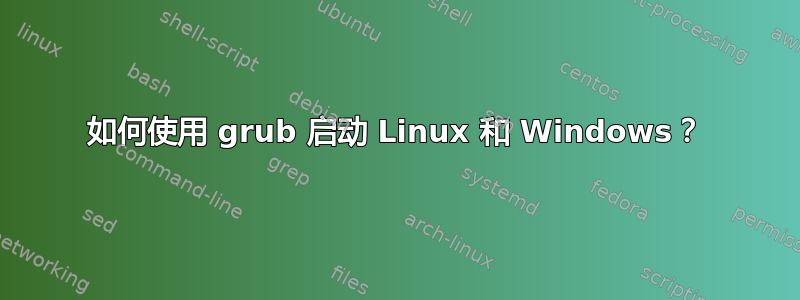 如何使用 grub 启动 Linux 和 Windows？