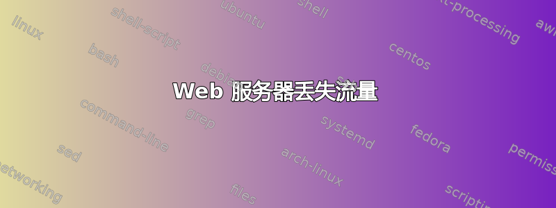 Web 服务器丢失流量