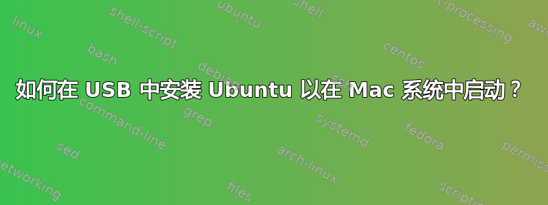 如何在 USB 中安装 Ubuntu 以在 Mac 系统中启动？