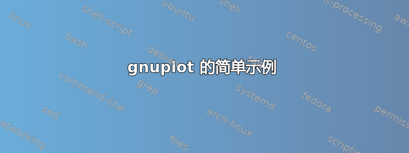 gnuplot 的简单示例