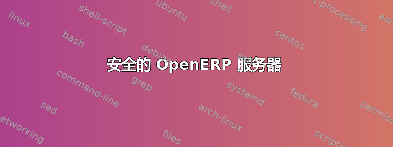 安全的 OpenERP 服务器