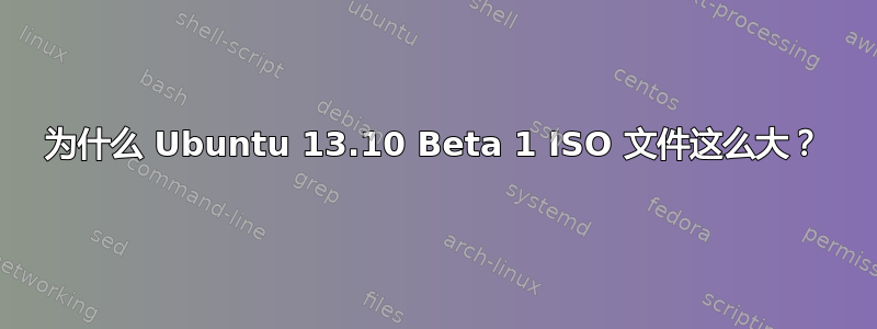 为什么 Ubuntu 13.10 Beta 1 ISO 文件这么大？