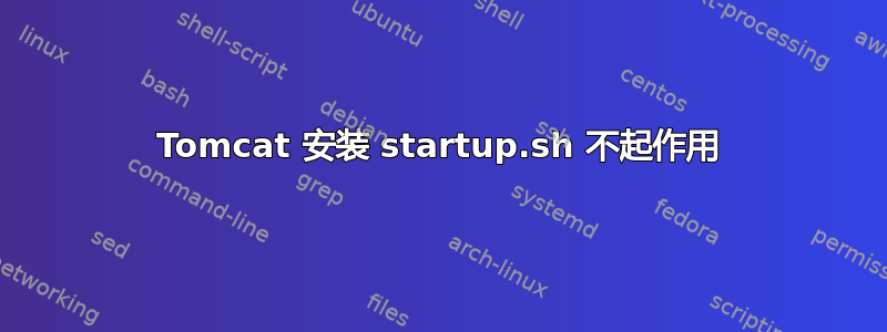 Tomcat 安装 startup.sh 不起作用