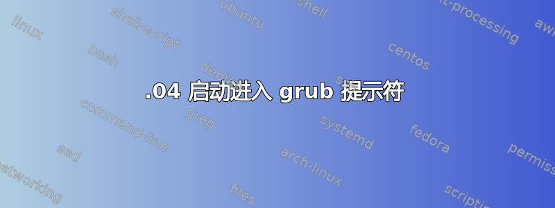 13.04 启动进入 grub 提示符