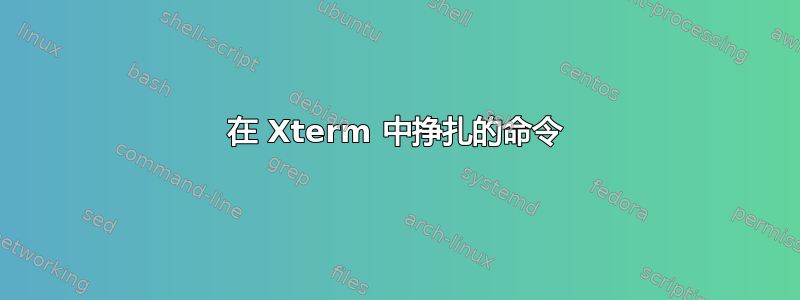 在 Xterm 中挣扎的命令