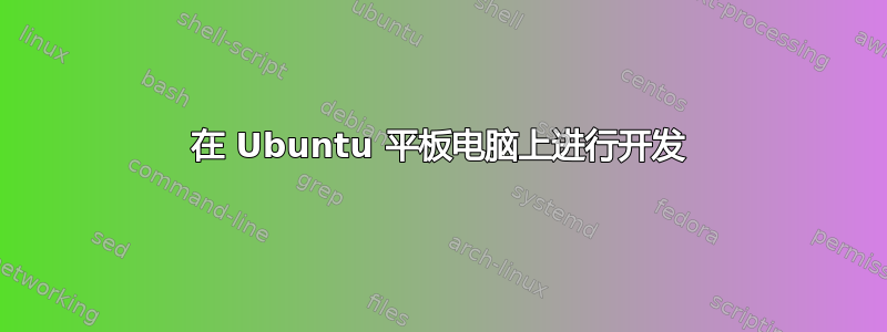 在 Ubuntu 平板电脑上进行开发