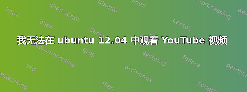 我无法在 ubuntu 12.04 中观看 YouTube 视频