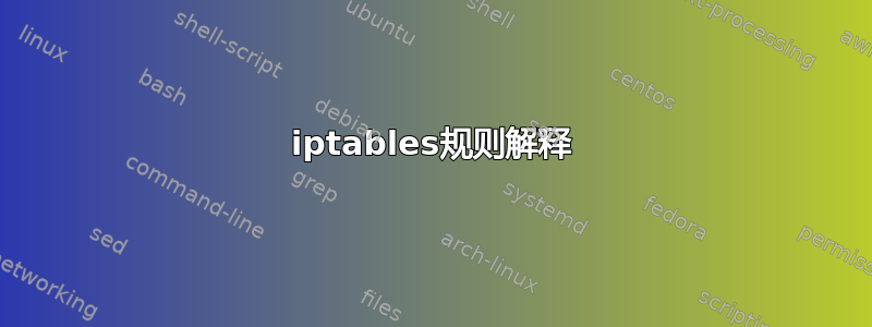 iptables规则解释