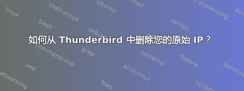 如何从 Thunderbird 中删除您的原始 IP？