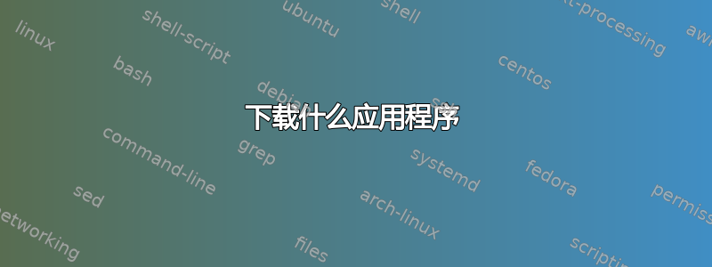 下载什么应用程序