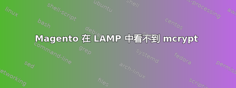 Magento 在 LAMP 中看不到 mcrypt