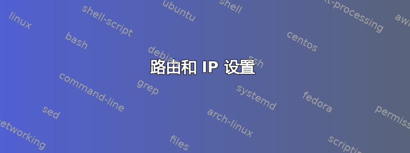 路由和 IP 设置